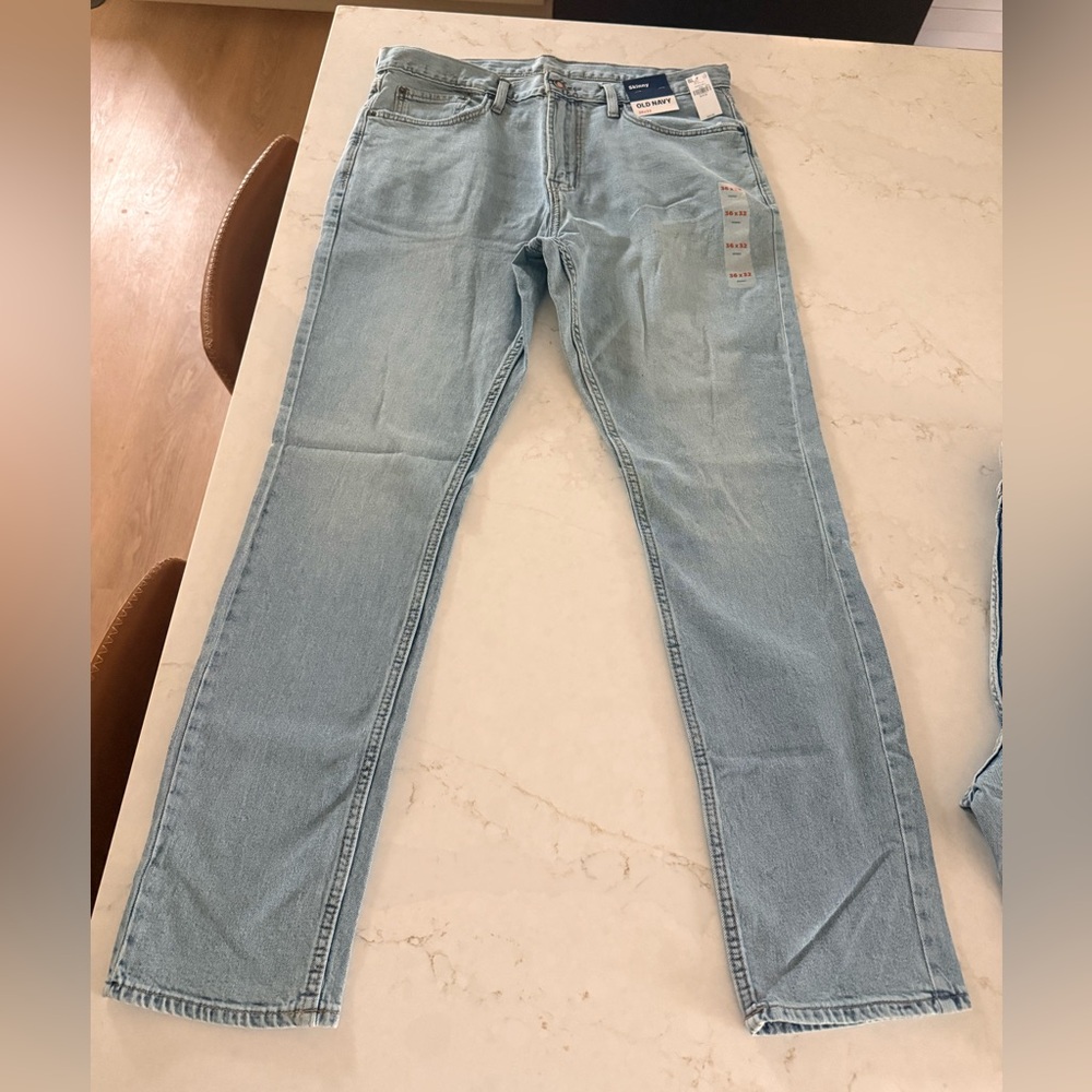 Old Navy Men's Light Blue Skinny Jeans